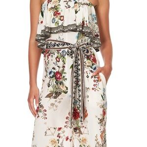Camilla Floral Jumpsuit in Cream and Multicolor
